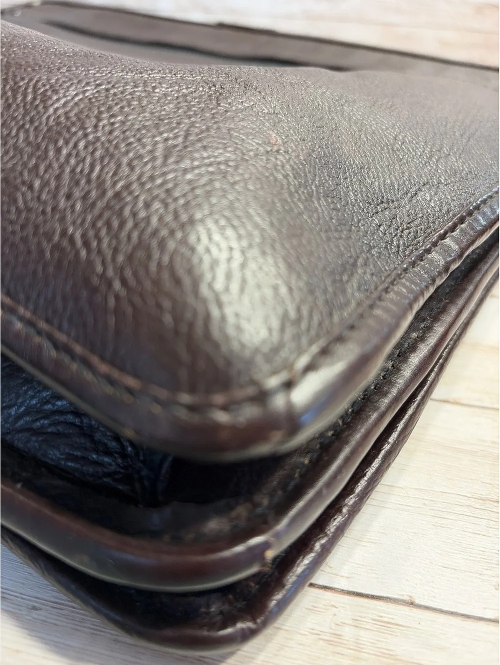 Vintage Hidesign Deep Brown Briefcase Satchel